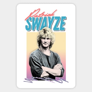 Patrick Swayze ∆ 90s Styled Retro Graphic Design Magnet